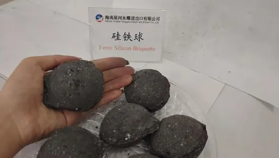 The Manufacturer Customized Compact Ferro Silicon Briquette Ball Si60 10
